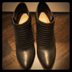 Ann Taylor Slate Grey Moto Booties